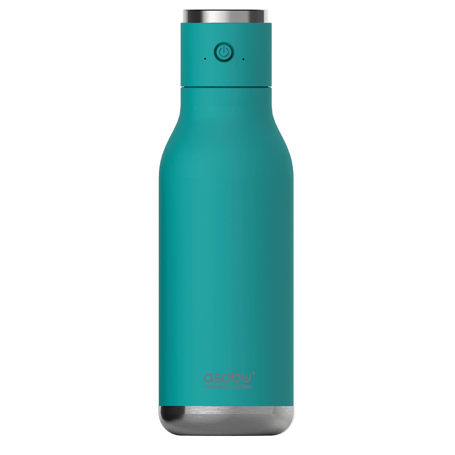 Asobu Insulated Water Bottle with Wireless Connection Speaker, Teal