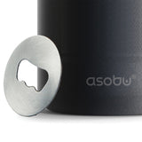 Asobu Frosty Beer 2 Go Vacuum-Insulated Stainless Steel Can and Bottle Holder, Black