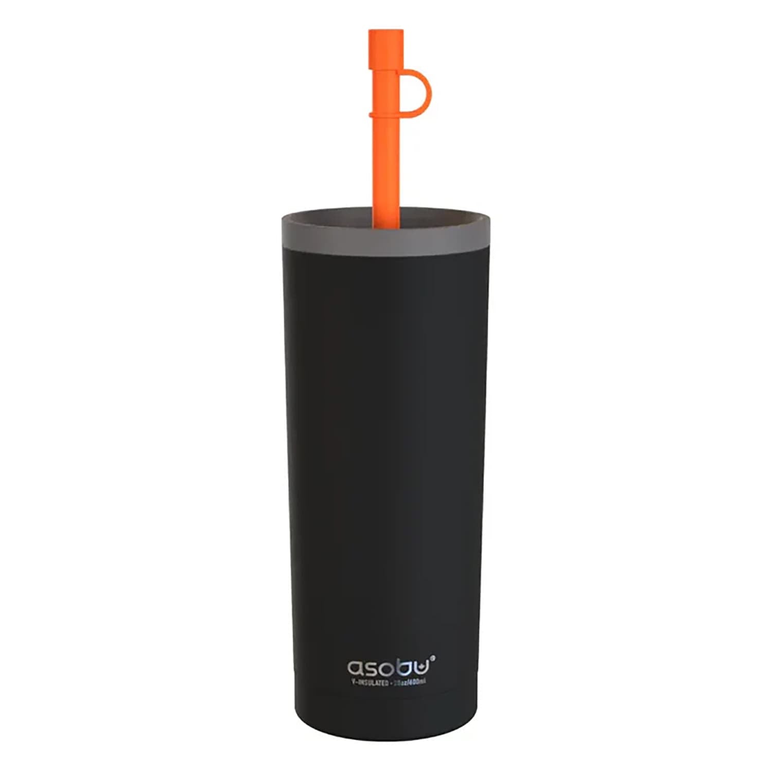 Asobu 20-Ounce Super Sippy Insulated Coffee Tumbler, Black