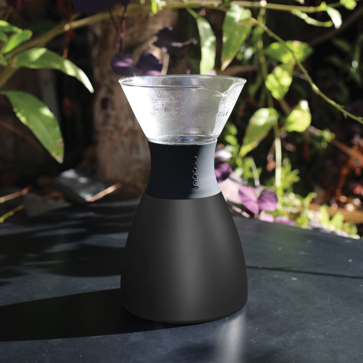 Asobu Insulated Pour-over Coffee Maker with Removable Carafe, 34-Oz., Black
