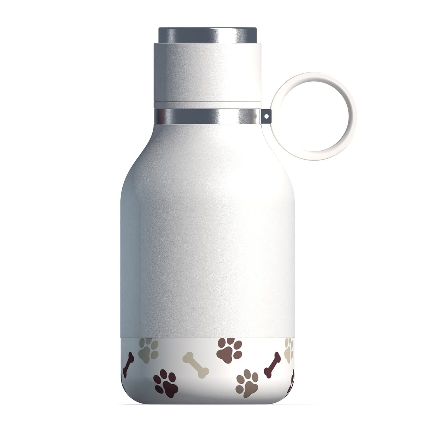 Asobu 33-Oz. Insulated Water Bottle with Removable Dog Bowl, White