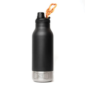 Asobu Barkey 32-Oz. 3-in-1 Water Bottle with Removable Dog Bowl and Food Compartment, Black