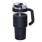 Asobu 34-Oz. Explorer See-Through Travel Mug with Detachable Insulated Tumbler, Black