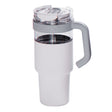 Asobu 34-Oz. Explorer See-Through Travel Mug with Detachable Insulated Tumbler, White