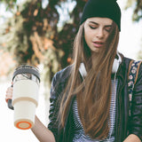 Asobu 34-Oz. Explorer See-Through Travel Mug with Detachable Insulated Tumbler, White