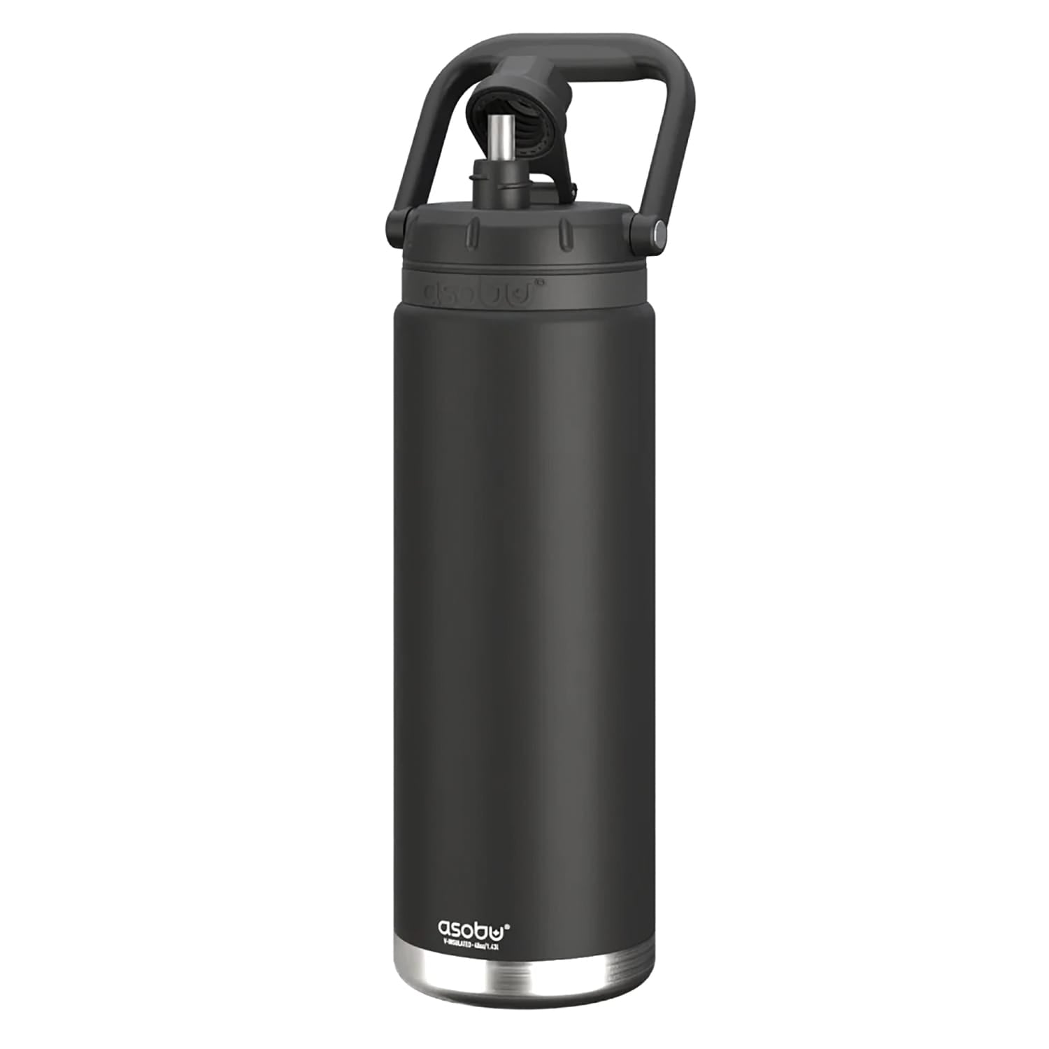 Asobu Canyon 48-Oz. Insulated Water Bottle with Full Hand Comfort Handle, Black