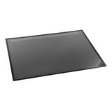 Artistic Double-Layer Desk Pad, 24-In. x 19-In., with Nonglare Surface, Black