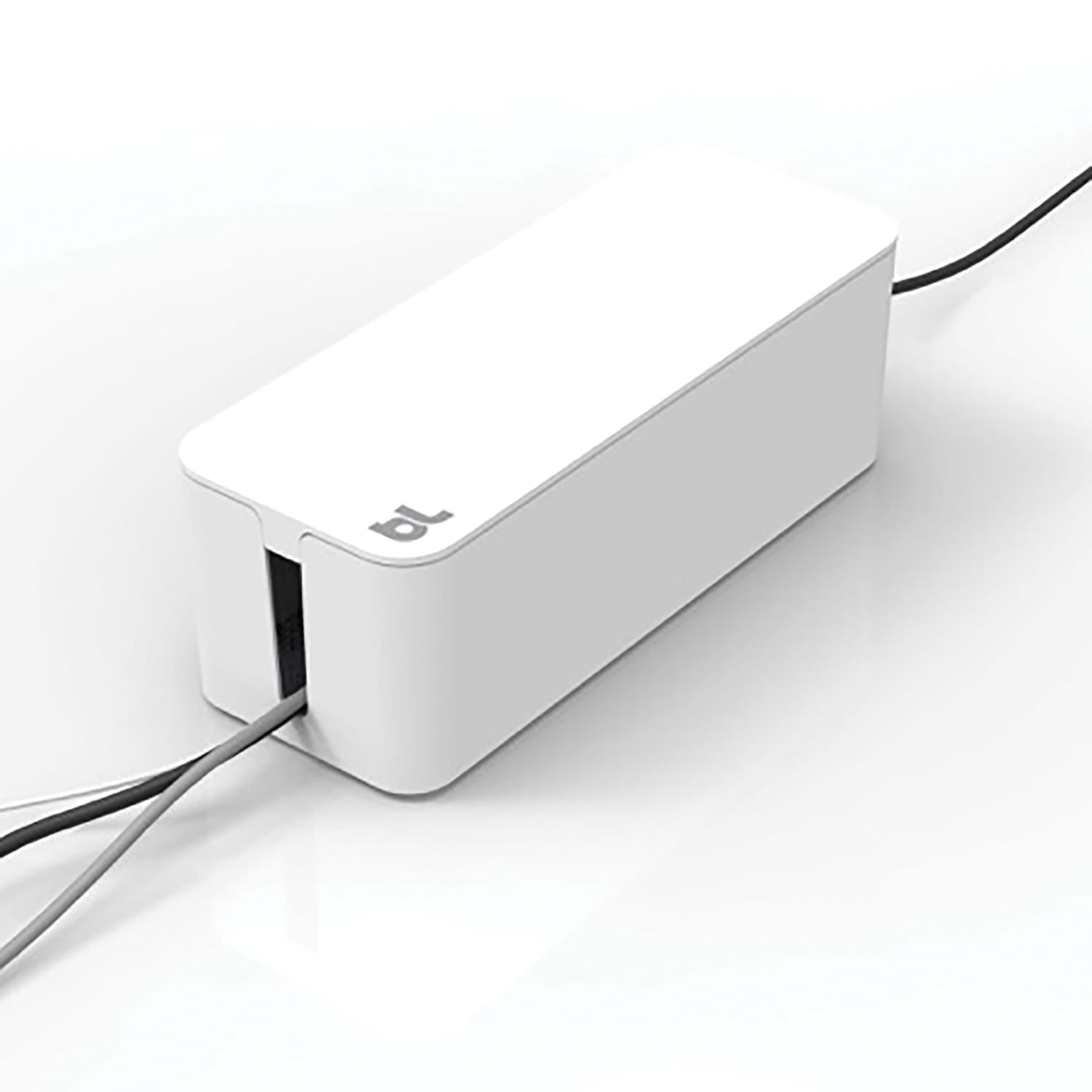 Bluelounge 16 x 6.25 x 5.25-In. CableBox Cable Organizer, BLUCB-01, White