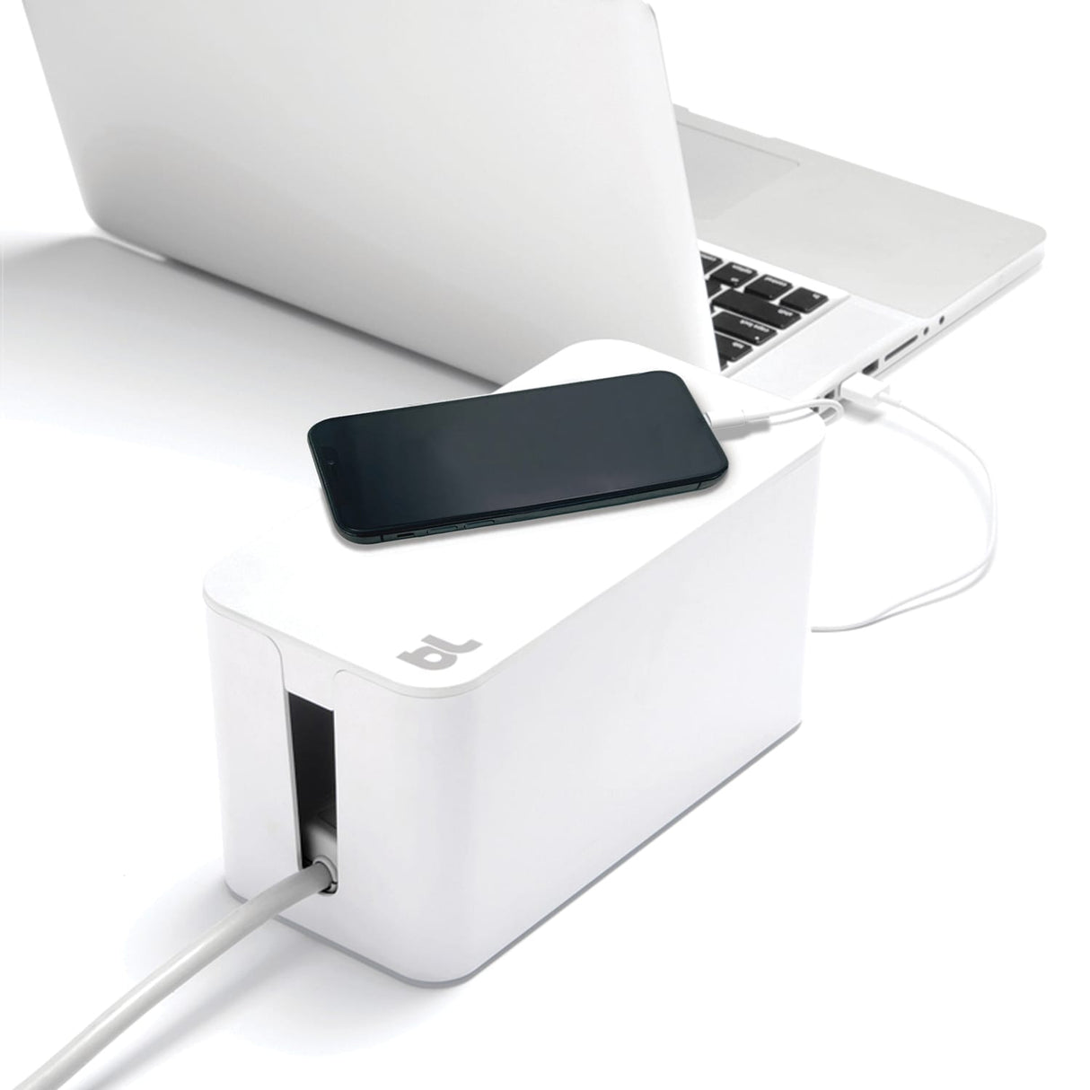 Bluelounge 9.25 x 4.5 x 4.875-In. CableBox Mini Cable Organizer, BLUCBM-WH-US