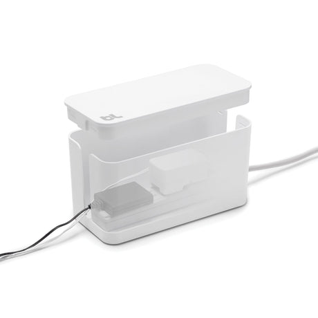 Bluelounge 9.25 x 4.5 x 4.875-In. CableBox Mini Cable Organizer, BLUCBM-WH-US