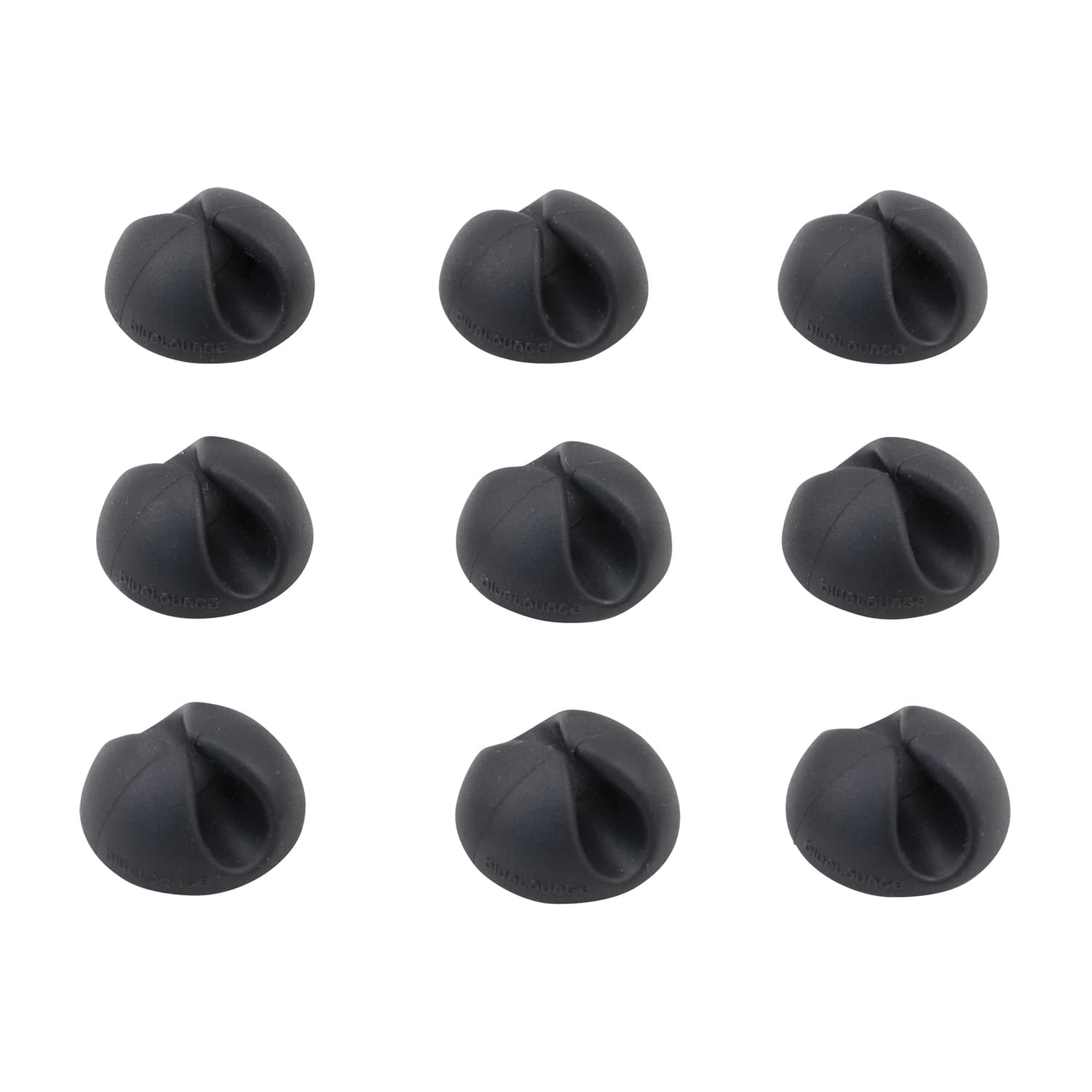 Bluelounge CableDrop Mini Cable Routing Clip, BLUCDM, 9 Pack, Black