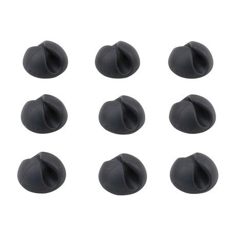 Bluelounge CableDrop Mini Cable Routing Clip, BLUCDM, 9 Pack, Black