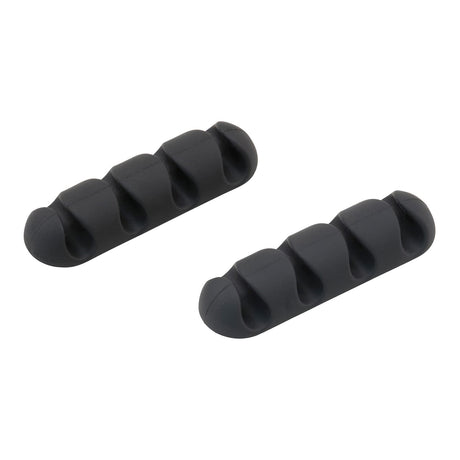 Bluelounge CableDrop Multi Cable Routing Clip, BLUCDMU, 2 Pack, Black