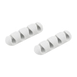 Bluelounge CableDrop Multi Cable Routing Clip, BLUCDMU, 2 Pack, White