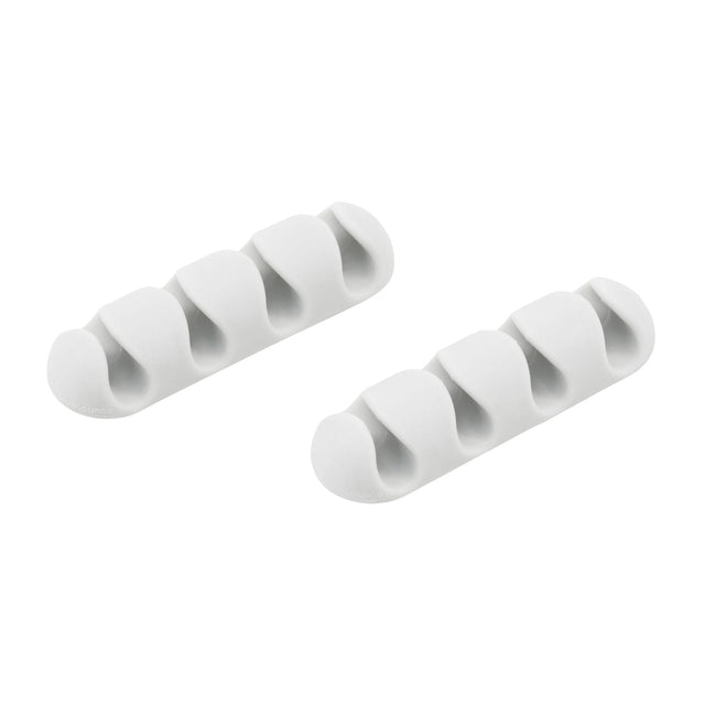 Bluelounge CableDrop Multi Cable Routing Clip, BLUCDMU, 2 Pack, White
