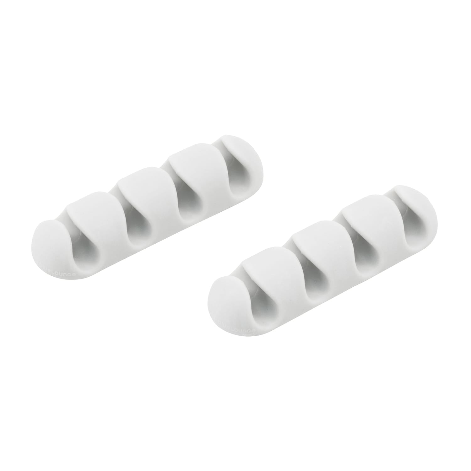 Bluelounge CableDrop Multi Cable Routing Clip, BLUCDMU, 2 Pack, White