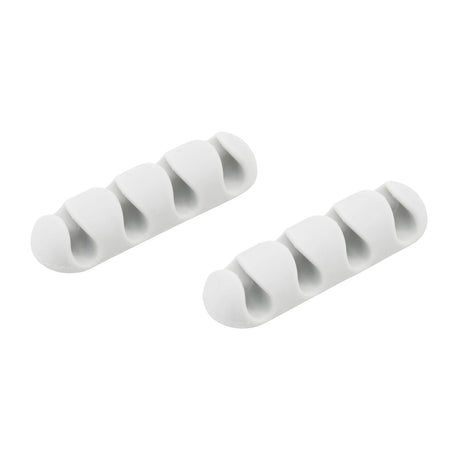 Bluelounge CableDrop Multi Cable Routing Clip, BLUCDMU, 2 Pack, White