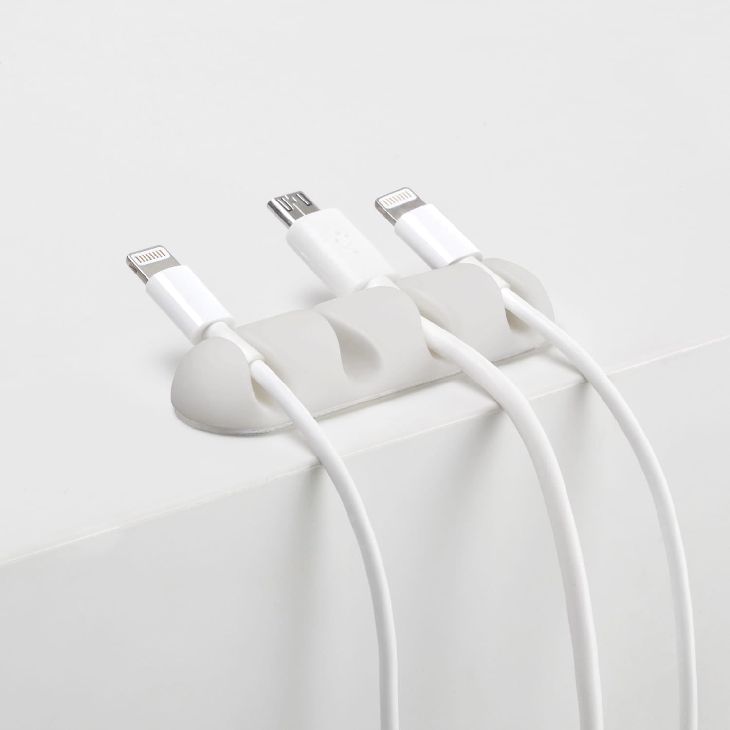 Bluelounge CableDrop Multi Cable Routing Clip, BLUCDMU, 2 Pack, White