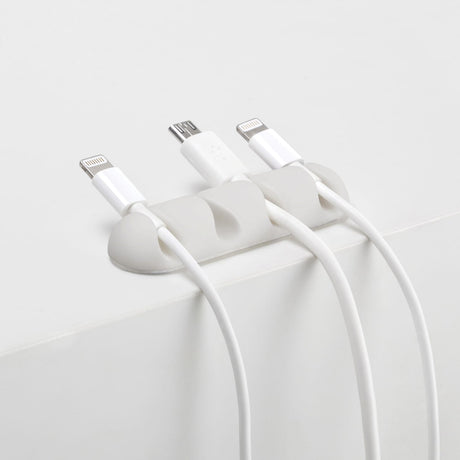 Bluelounge CableDrop Multi Cable Routing Clip, BLUCDMU, 2 Pack, White