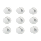 Bluelounge CableDrop Mini Cable Routing Clip, BLUCDM, 9 Pack, White