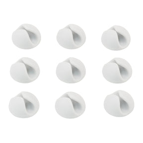 Bluelounge CableDrop Mini Cable Routing Clip, BLUCDM, 9 Pack, White
