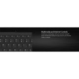 Adesso Wired USB Slim Touch Computer Keyboard with 2-Port USB Hub, for Windows, Mini