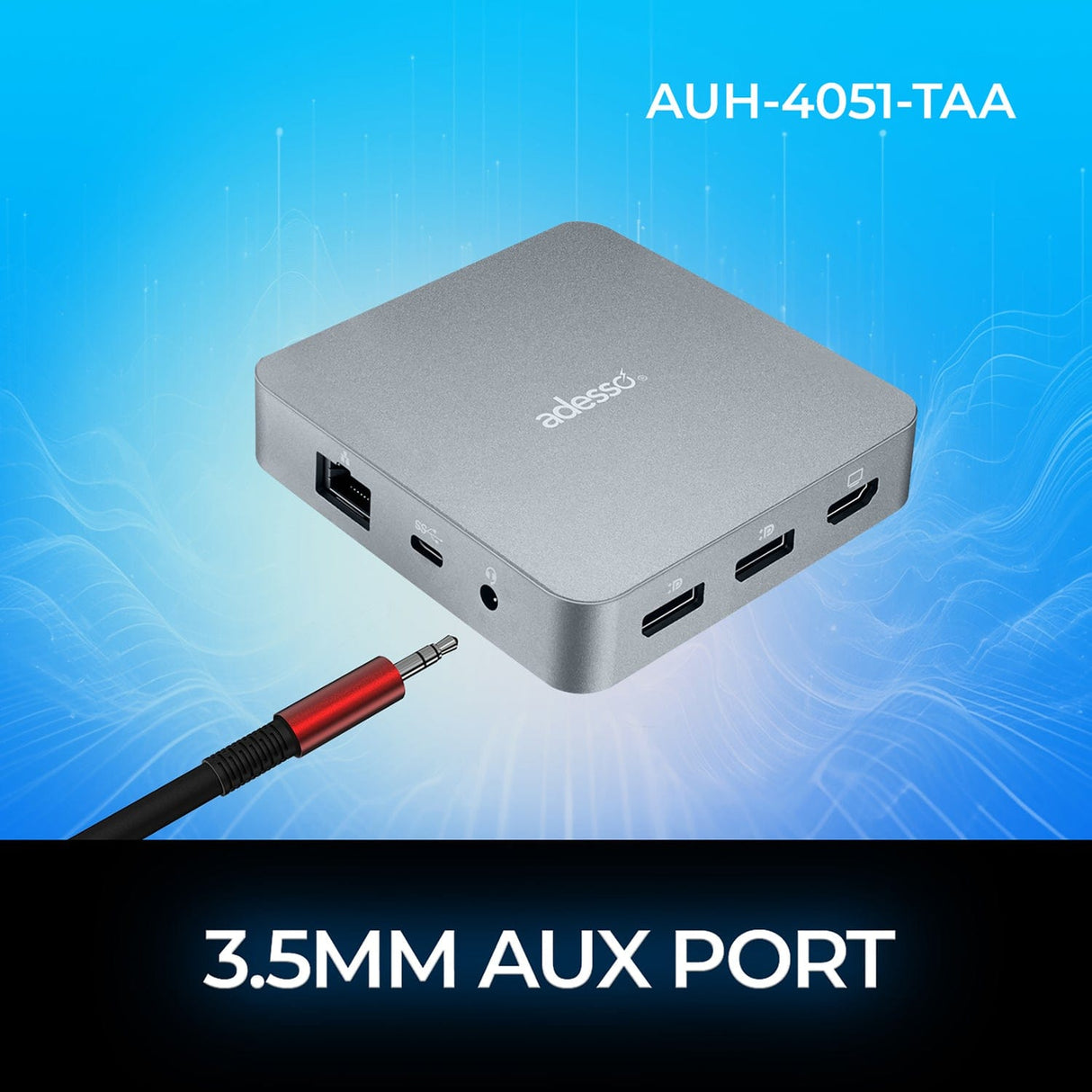Adesso 11-in-1 USB-C Docking Station, TAA Compliant, for Computers