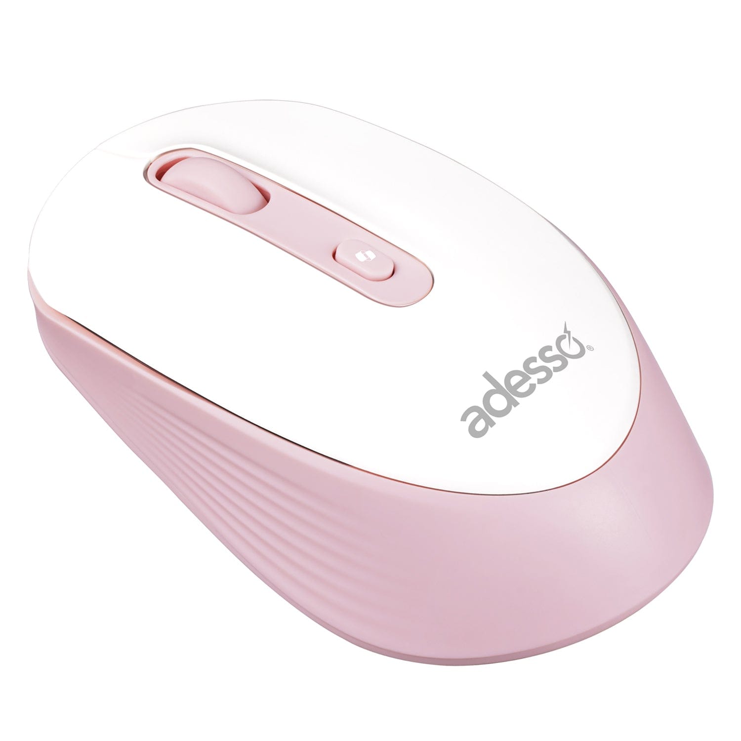 Adesso iMouse A30 Wireless Computer Mouse with AI Copilot Button, 4 Buttons, 1200 DPI, for PC and Mac, Pink