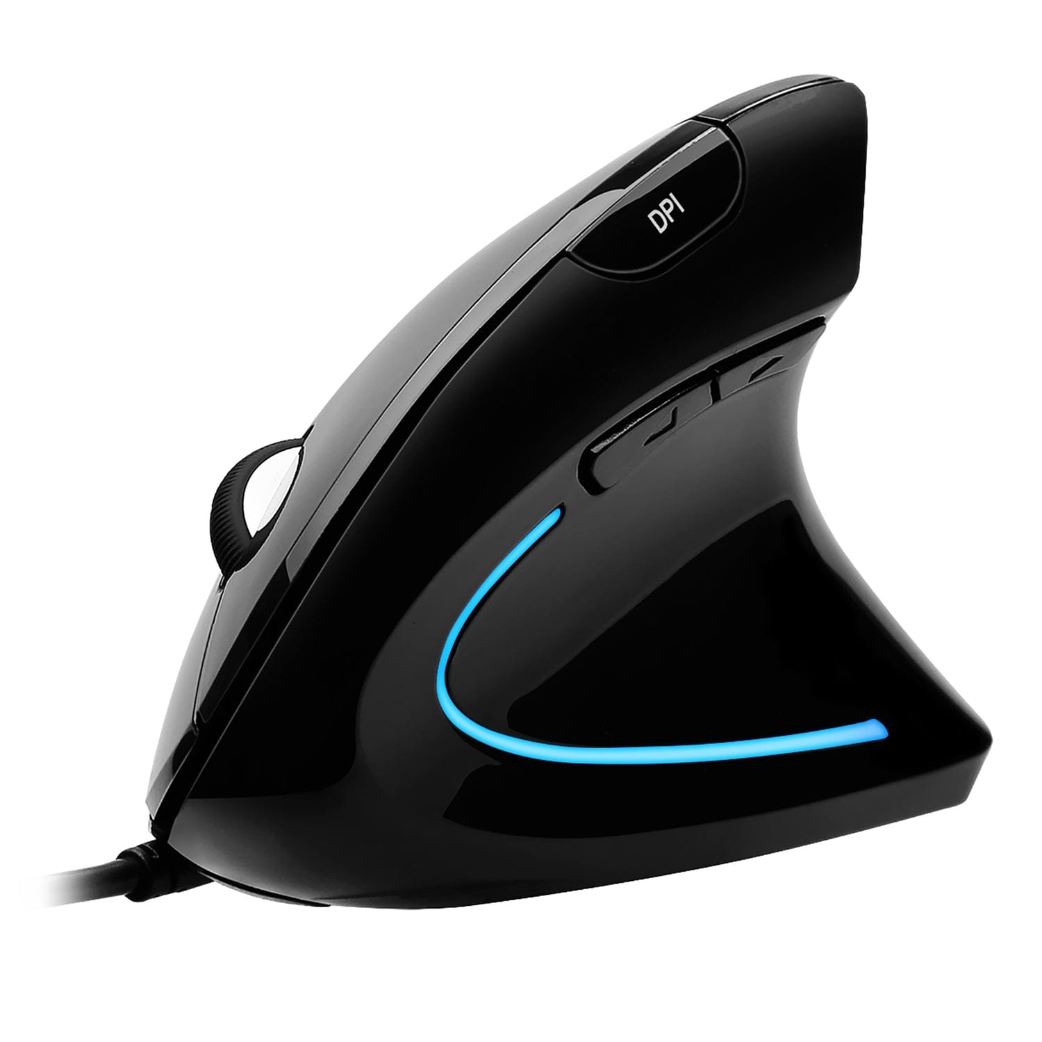 Adesso iMouse E1 Wired USB Vertical Ergonomic Optical Mouse, 6 Buttons, 1600 DPI, for PC