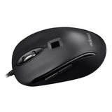 Adesso iMouse F1-TAA Wired USB Computer Mouse with Fingerprint Reader, 5 Buttons, 1200 DPI, for PC and Mac