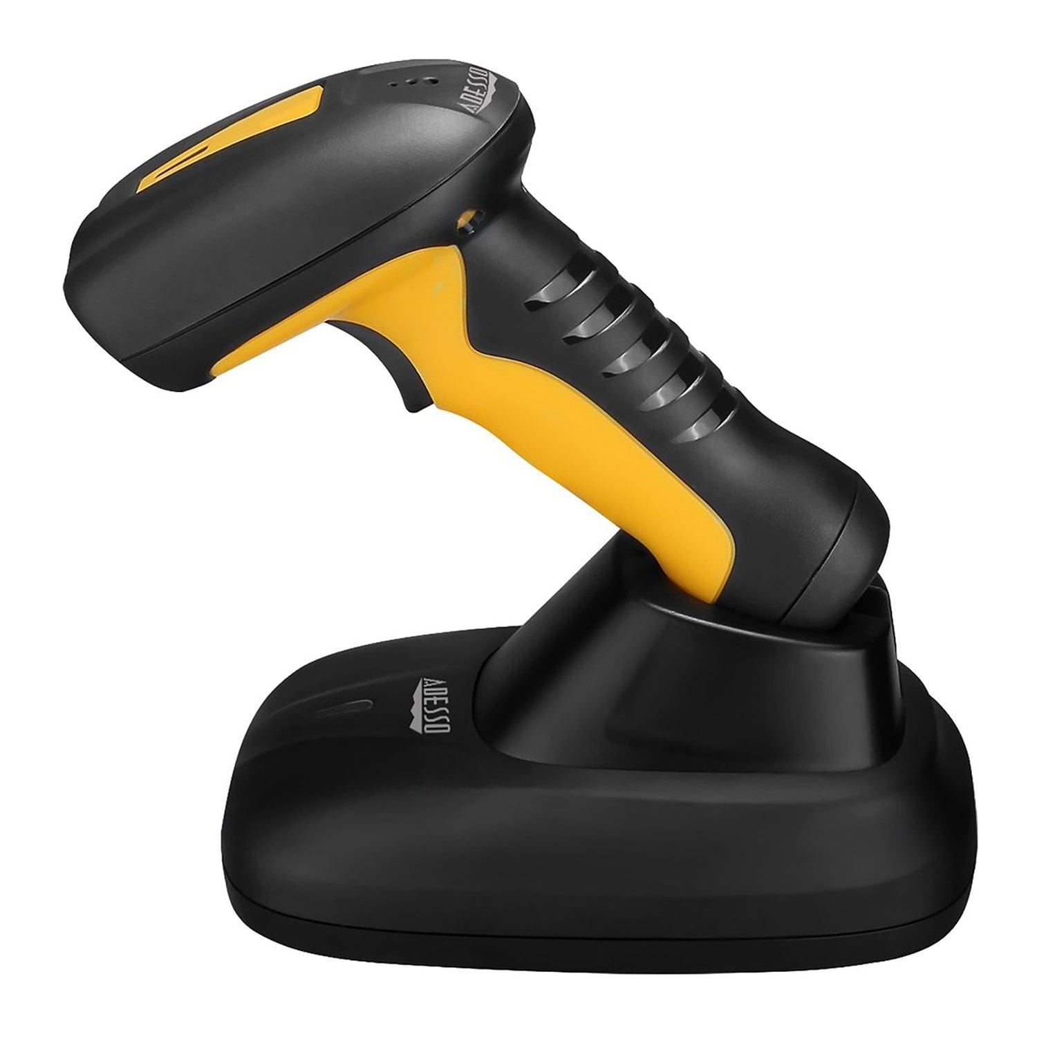 Adesso NuScan 4100B Bluetooth Antimicrobial Waterproof CCD Handheld Barcode Scanner with Charging Cradle