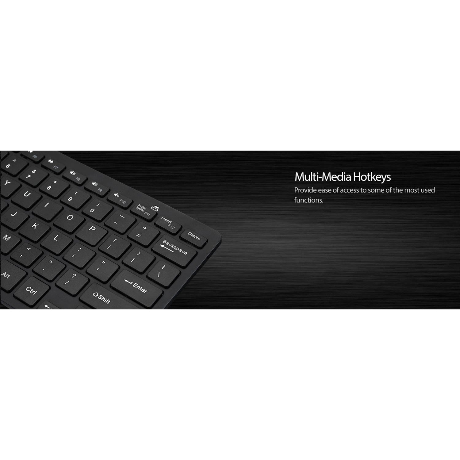 Adesso Bluetooth SlimTouch Computer Keyboard with Scissor Switches, for Windows, Mini