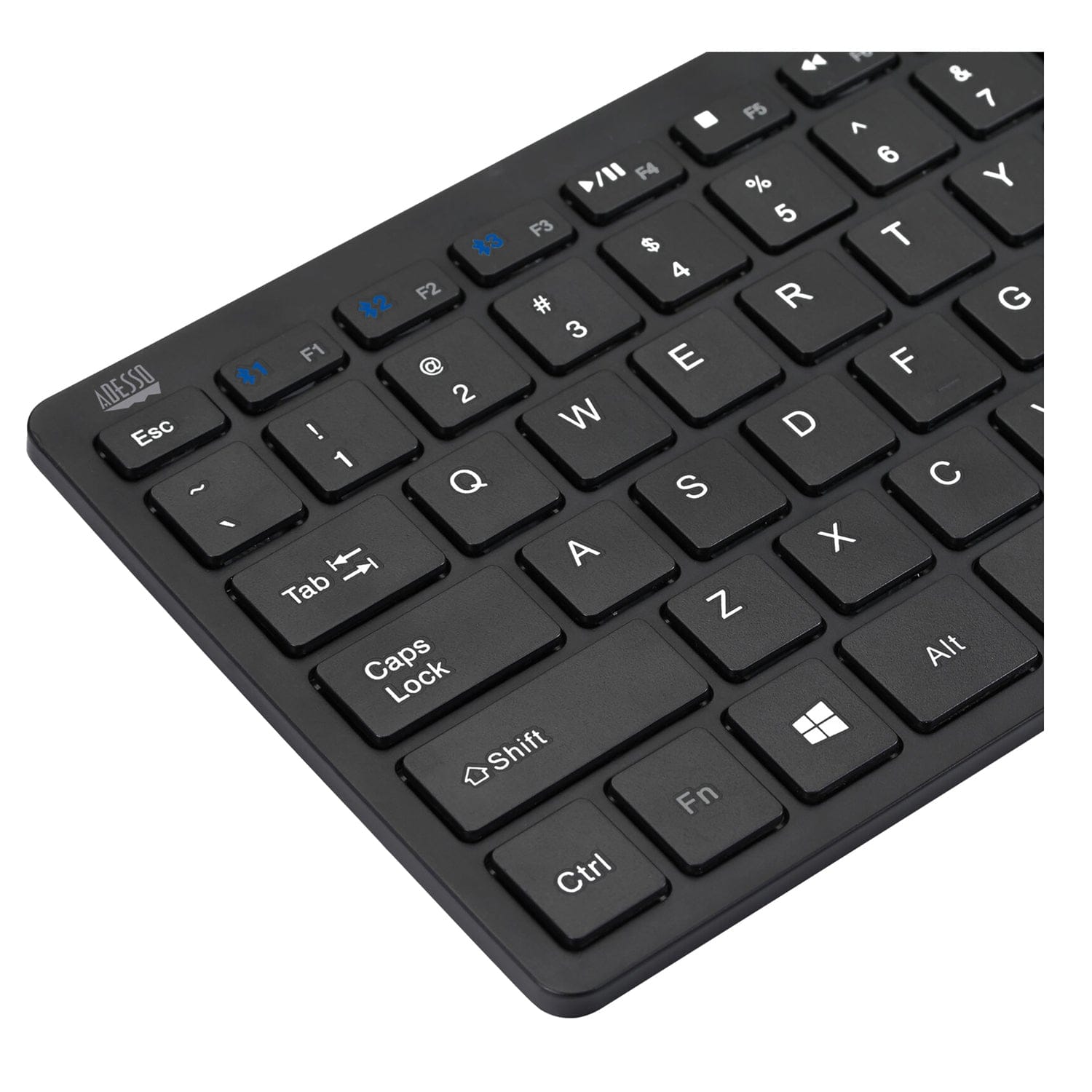 Adesso Bluetooth SlimTouch Computer Keyboard with Scissor Switches, for Windows, Mini