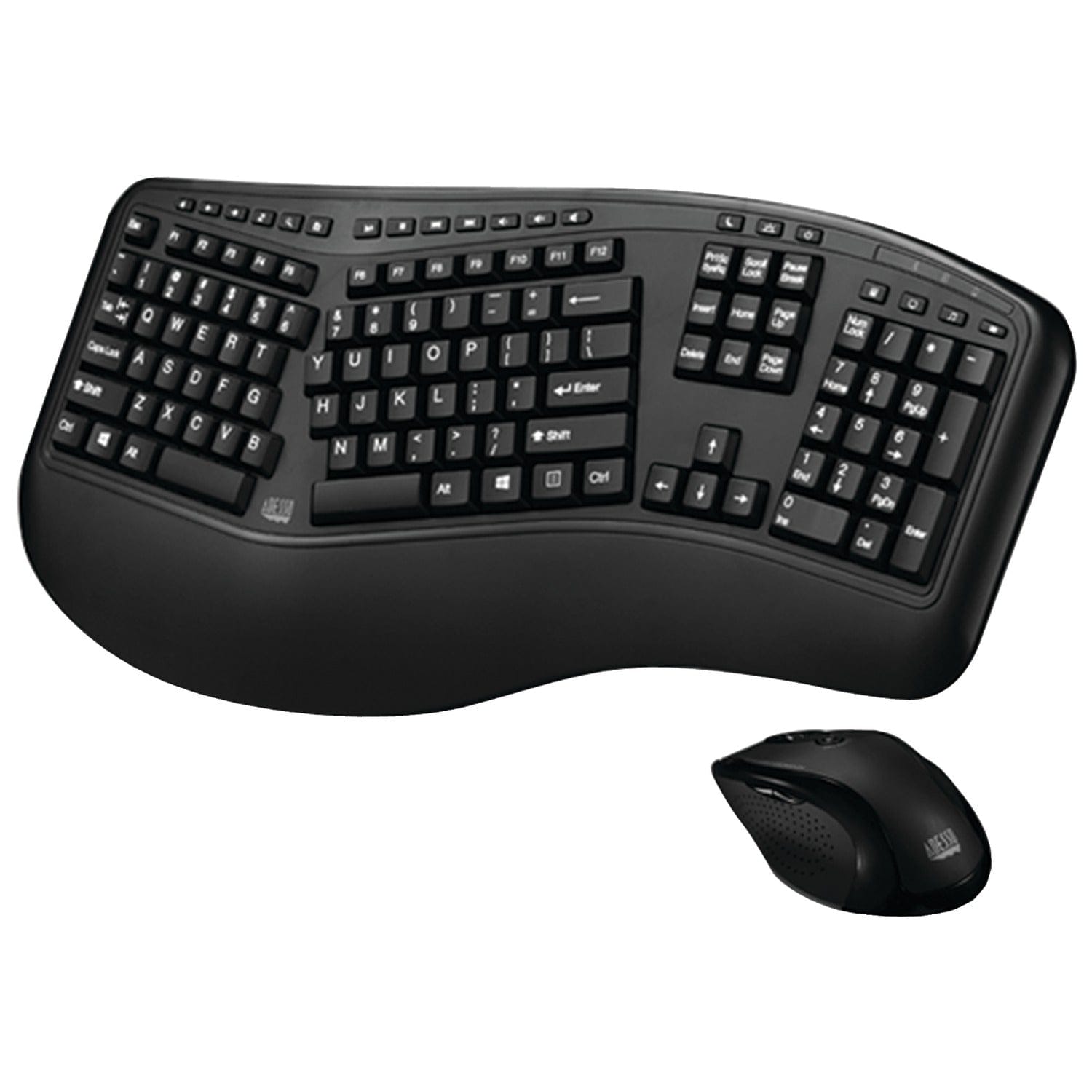 Adesso Tru-Form Media 1500 Wireless Ergonomic Keyboard & Laser Mouse