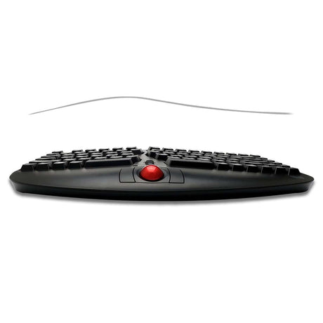 Adesso 2.4-GHz Wireless TruForm Ergonomic Computer Keyboard with Trackball, for Windows, Mini