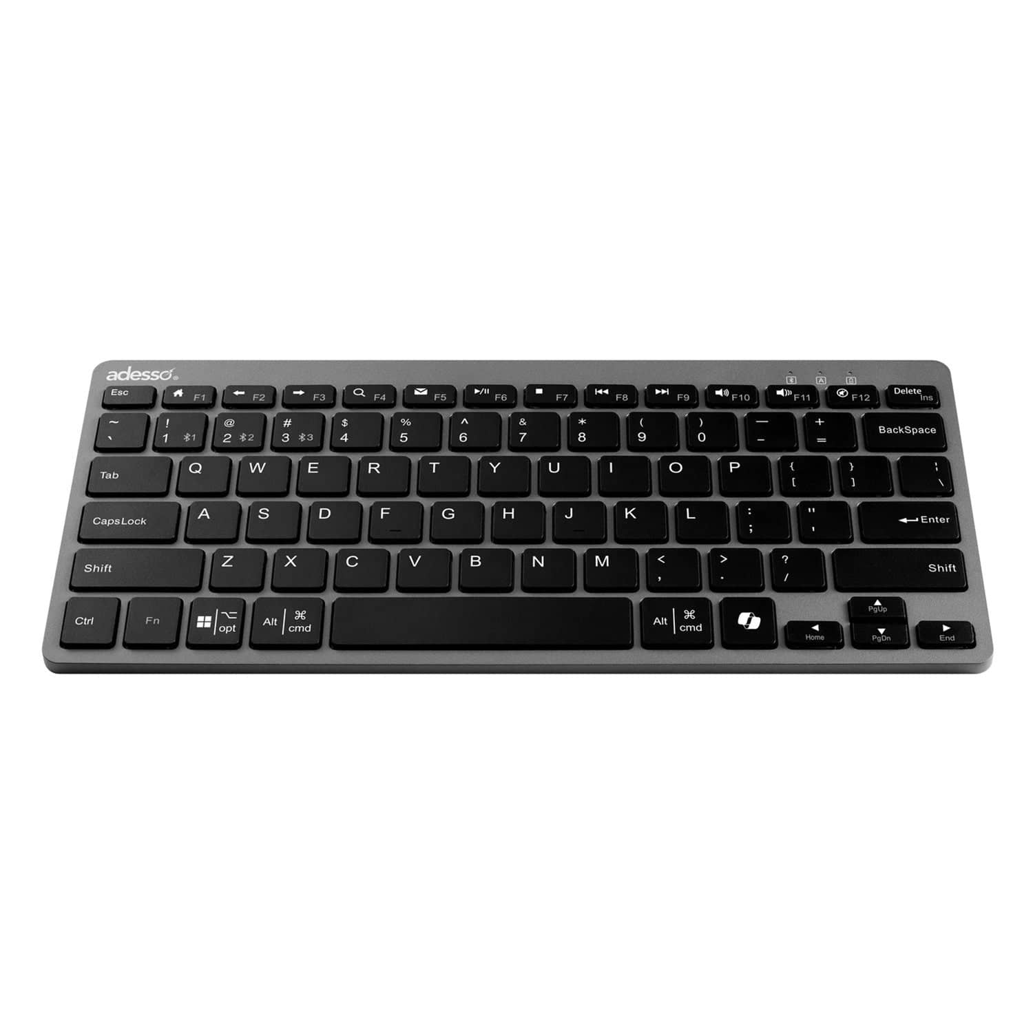 Adesso EasyTouch 7000 Bluetooth Multi-Device Keyboard with AI Copilot  Hotkey and Multi-OS Support, Compact, Black