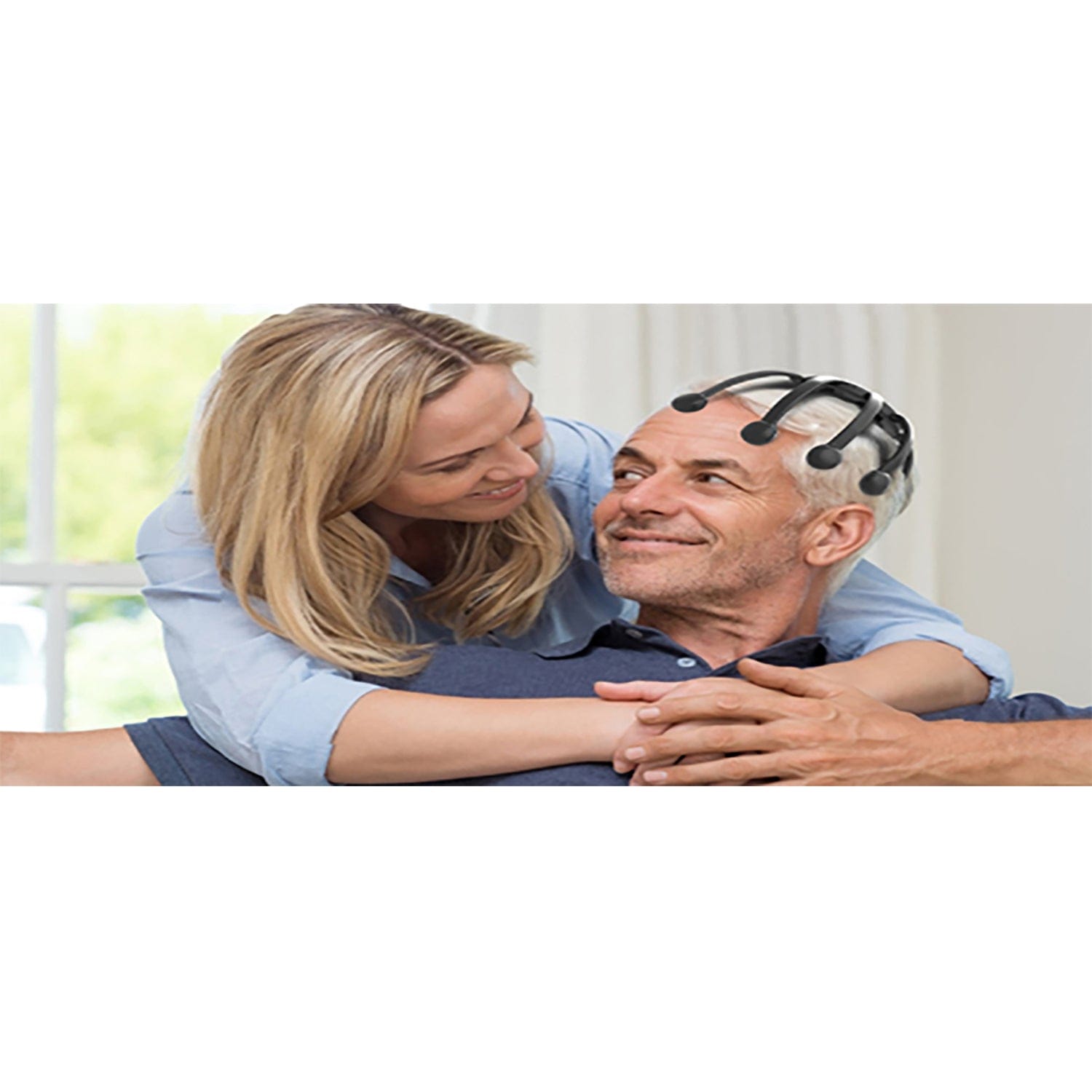 Azpen Head/Scalp Massager with 14 Massaging Nodes, 5 Vibrating Modes, 360° Coverage, and Bluetooth Speaker, Rechargeable, up to 8-Hour Battery Life