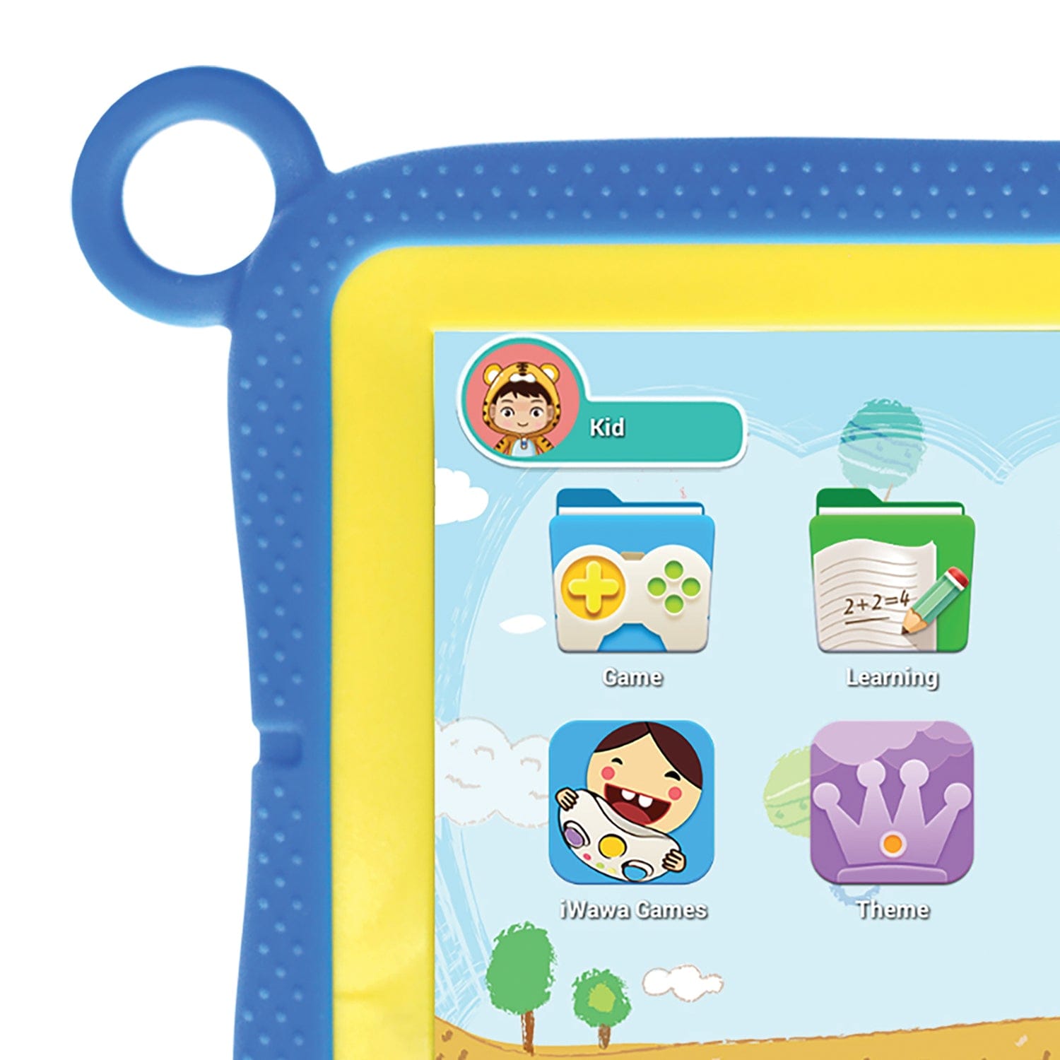 Azpen 7-In. Kids Wonder Android 13 Tablet with Rubberized Case and Stand