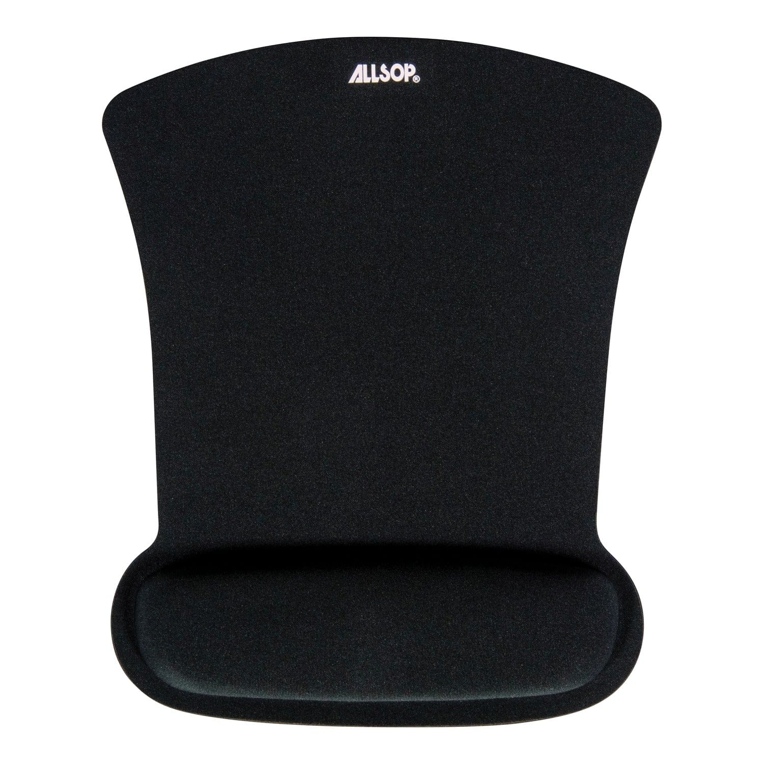 Allsop Ergoprene Gel Mouse Pad with Wrist Rest, Black