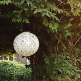 Allsop Home Garden Soji Stella Boho Globe 12-In. Tyvek Solar Lantern