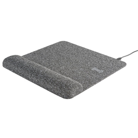 Allsop PowerTrack Plush Wireless Charging Mousepad with Wrist Rest