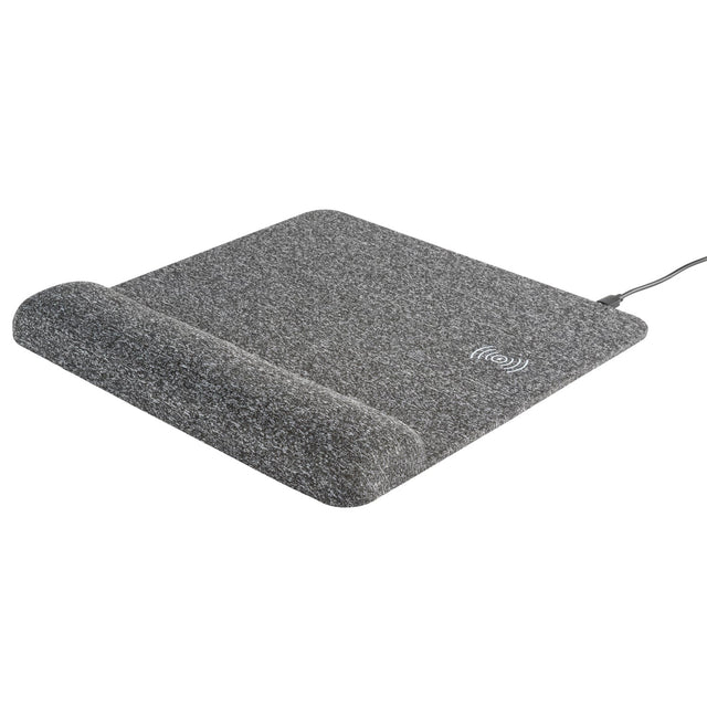 Allsop PowerTrack Plush Wireless Charging Mousepad with Wrist Rest