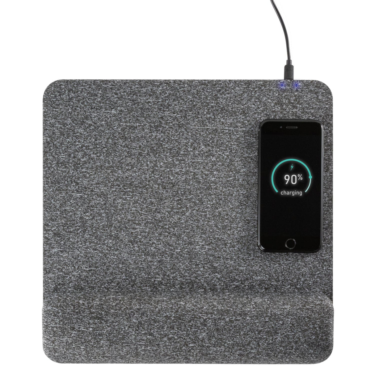 Allsop PowerTrack Plush Wireless Charging Mousepad with Wrist Rest