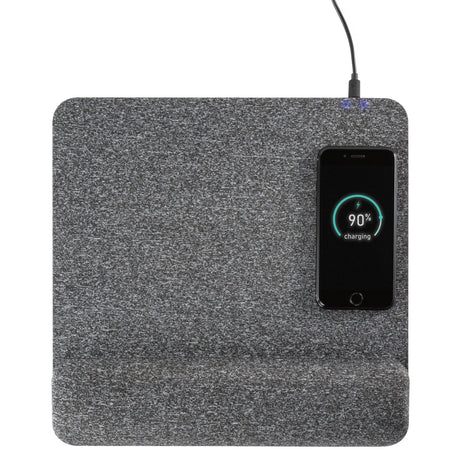 Allsop PowerTrack Plush Wireless Charging Mousepad with Wrist Rest