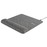 Allsop PowerTrack Plush Wireless Charging Mousepad with Wrist Rest
