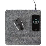 Allsop PowerTrack Plush Wireless Charging Mousepad with Wrist Rest