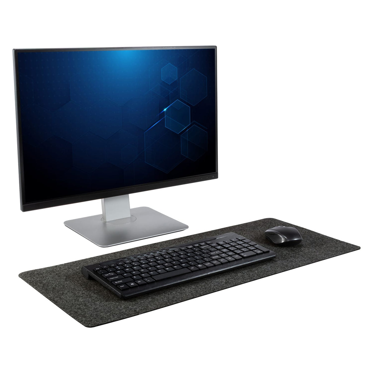 Allsop Techstyle Extra-Wide Mouse Pad, 28-In. x 12-In., Gray