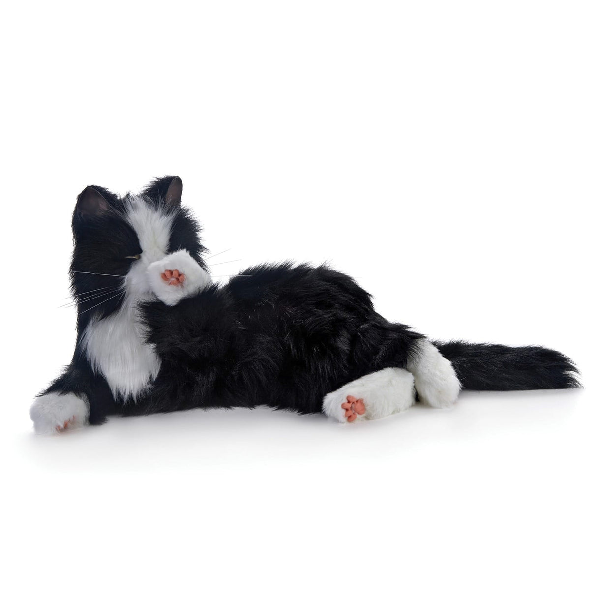 Joy For All Companion Pet Cat, Black and White Tuxedo