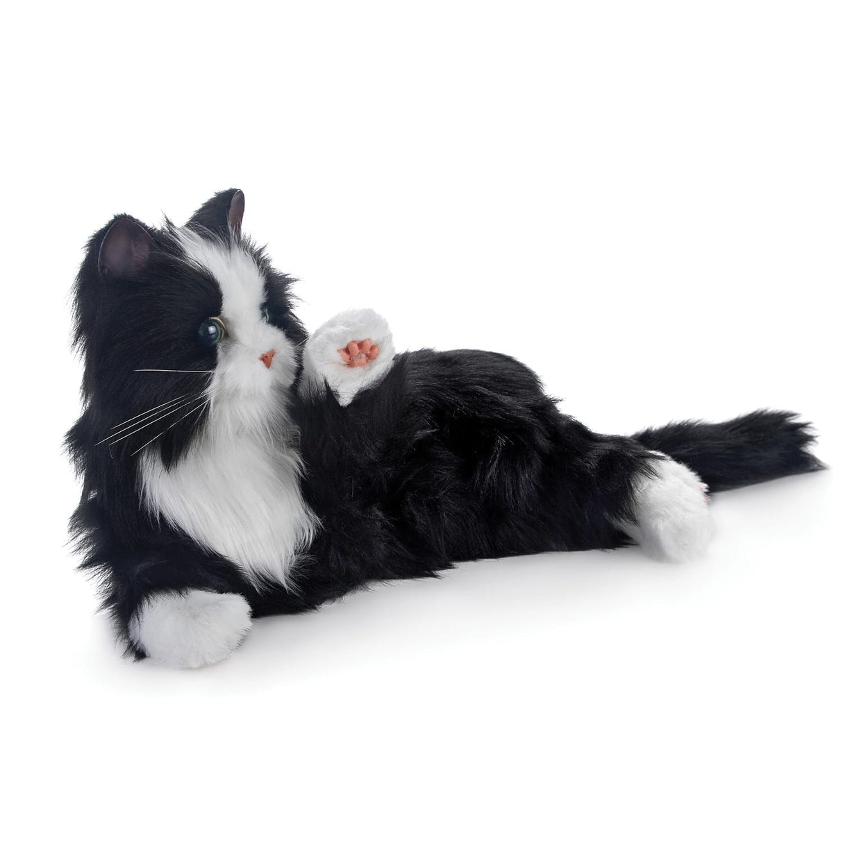 Joy For All Companion Pet Cat, Black and White Tuxedo