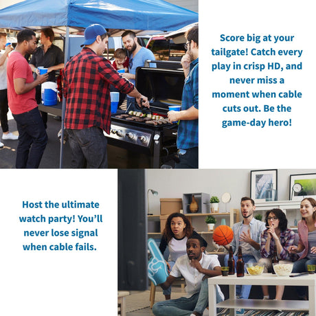 Antennas Direct GOLIATH Unidirectional Long-Range UHF Attic Outdoor HDTV Antenna with More than 70-Mile Range